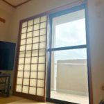 福津市マンション 窓ガラスフィルム施工事例 グラフィルSN50 飛散防止フィルム